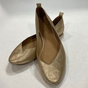 Ugg Lynsey gold ballet flats